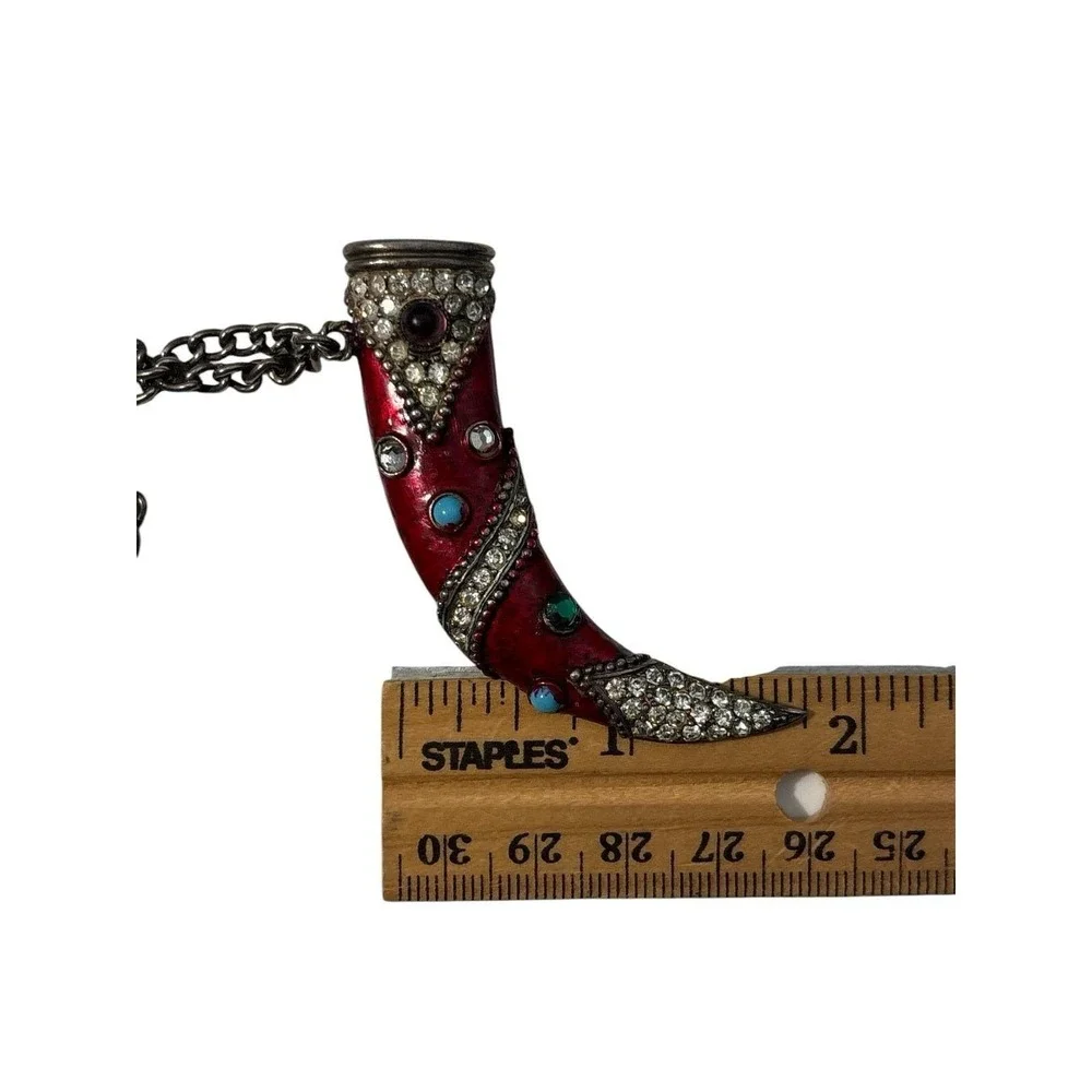 Vintage 1940s Urie Mandle Sterling Enamel‎ Dagger & Sheath Brooch Pin